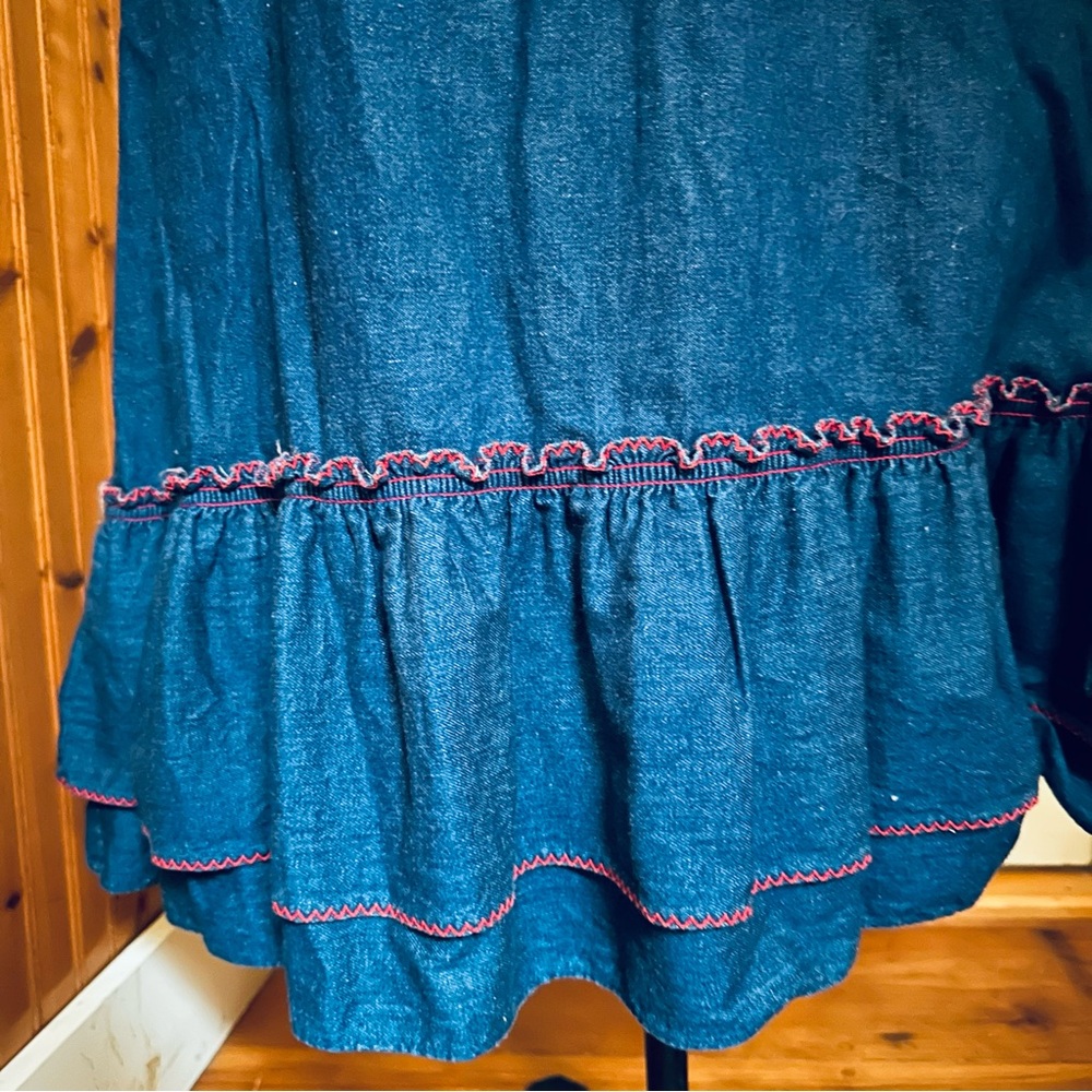 Vintage western wear denim skirt - Picture 2 of 8